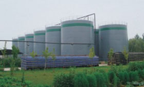 Oil tank in solvent extraction plant